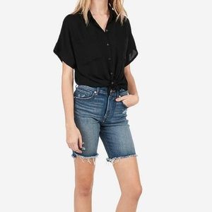 NWOT raw cut Bermuda shorts